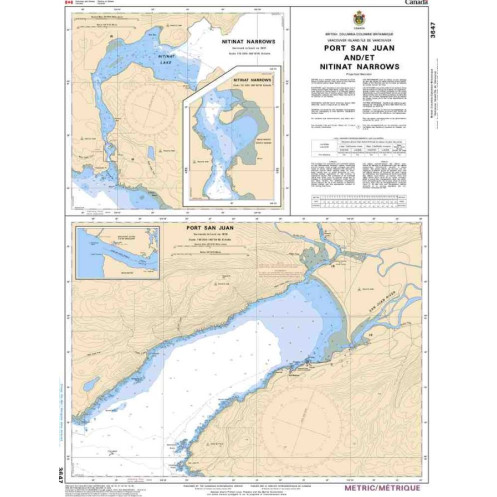 Service Hydrographique du Canada - 3647 - Port San Juan and/et Nitinat Narrows