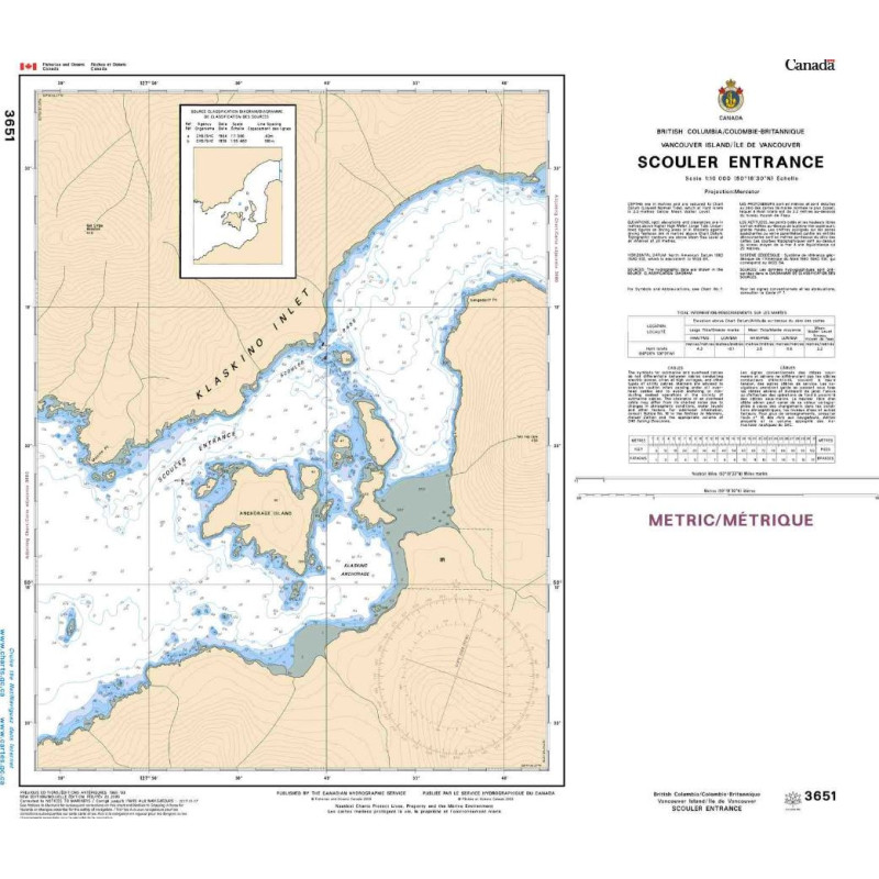 Service Hydrographique du Canada - 3651 - Scouler Entrance