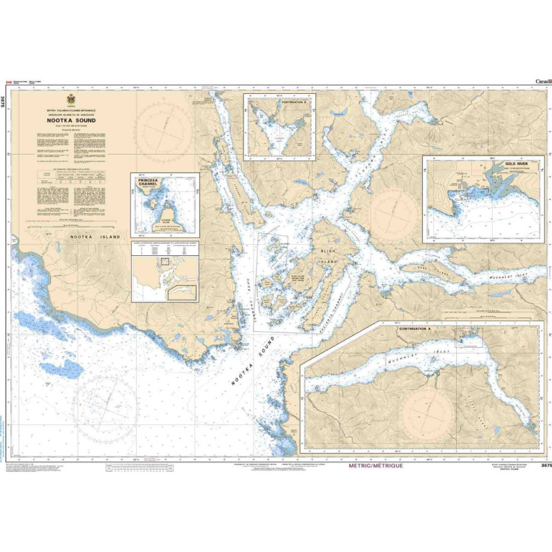 Service Hydrographique du Canada - 3675 - Nootka Sound