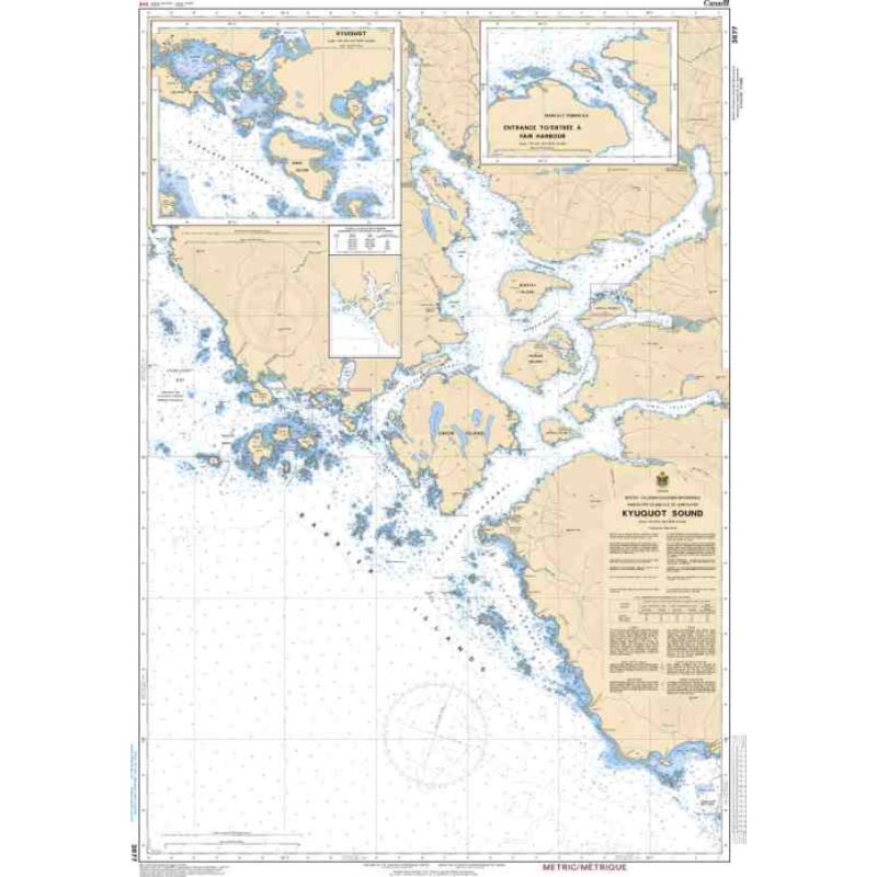 Service Hydrographique du Canada - 3677 - Kyuquot Sound