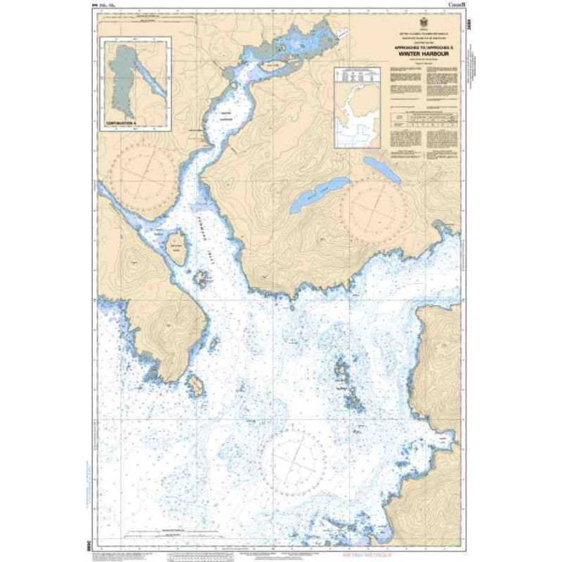 Service Hydrographique du Canada - 3686 - Approaches to/Approches à Winter Harbour