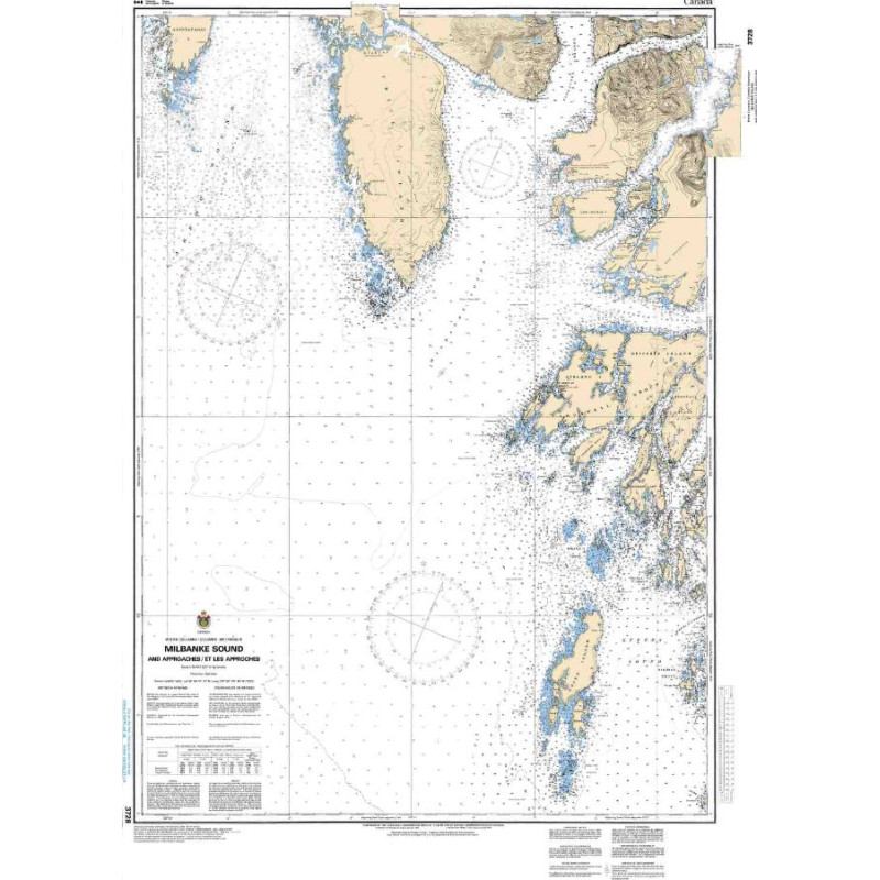 Service Hydrographique du Canada - 3728 - Milbanke Sound and Approaches/et les approches