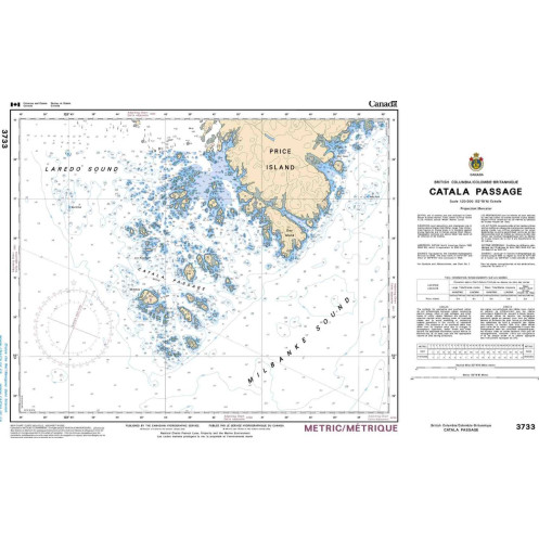 Service Hydrographique du Canada - 3733 - Catala Passage