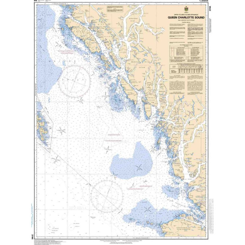 Service Hydrographique du Canada - 3744 - Queen Charlotte Sound