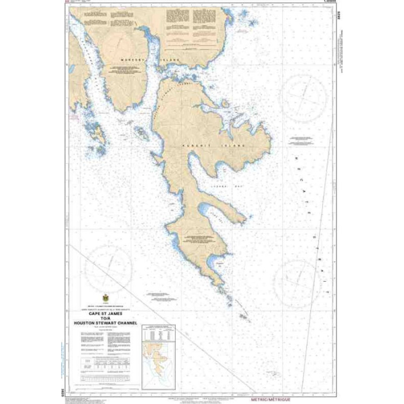 Service Hydrographique du Canada - 3825 - Cape St. James to/à Houston Stewart Channel