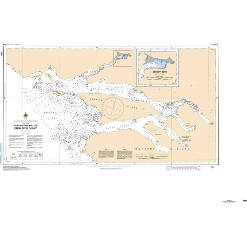 Service Hydrographique du Canada - 3865 - Vicinity of Englefield Bay