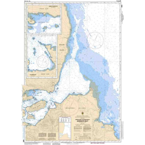 Service Hydrographique du Canada - 3890 - Approaches to/Approches à Skidegate Inlet