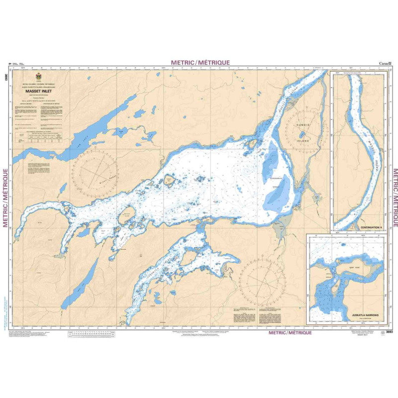 Service Hydrographique du Canada - 3893 - Masset Inlet