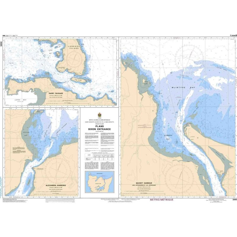 Service Hydrographique du Canada - 3895 - Plans - Dixon Entrance