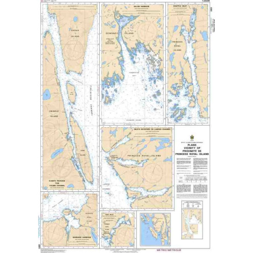 Service Hydrographique du Canada - 3911 - Plans Vicinity of/Proximité de Princess Royal Island