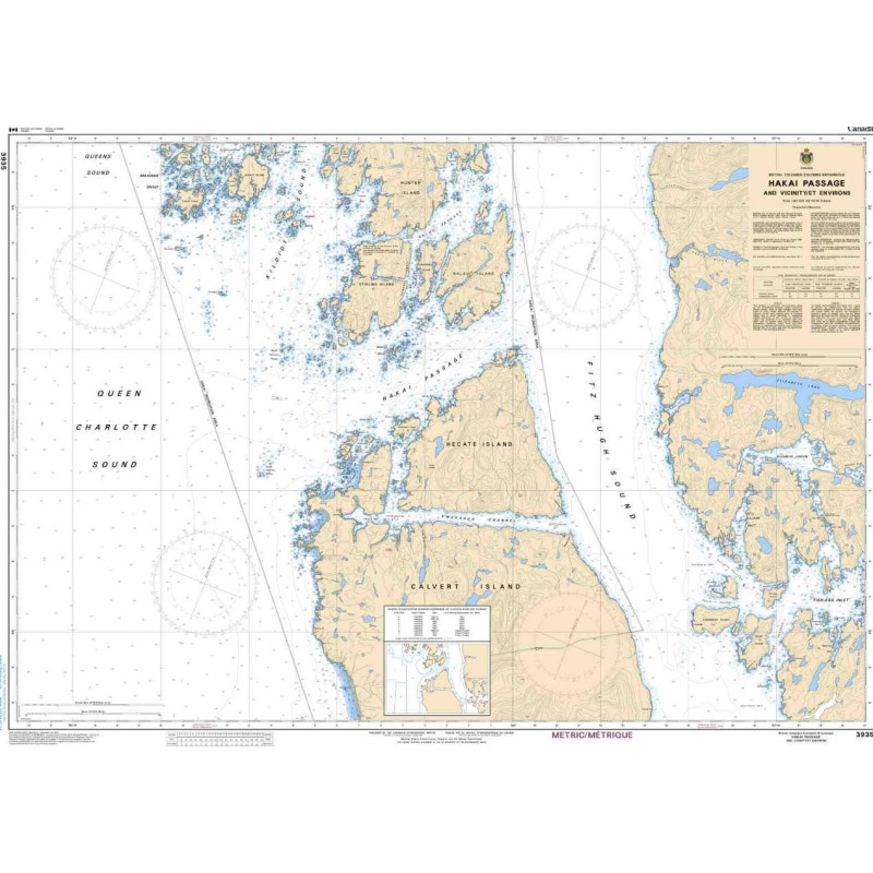 Service Hydrographique du Canada - 3935 - Hakai Passage and Vicinity/et Environs