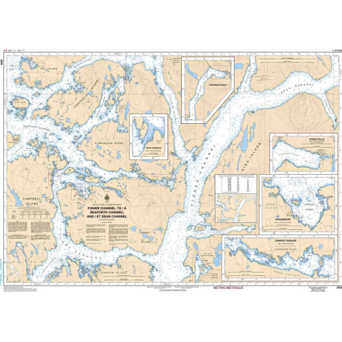 Service Hydrographique du Canada - 3939 - Fisher Channel to/à Seaforth Channel and/et Dean Channel