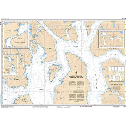 Service Hydrographique du Canada - 3945 - Approaches to/Approches à Douglas Channel