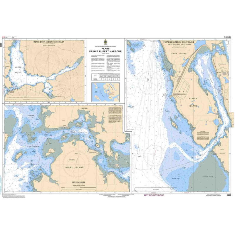 Service Hydrographique du Canada - 3955 - Plans - Prince Rupert Harbour