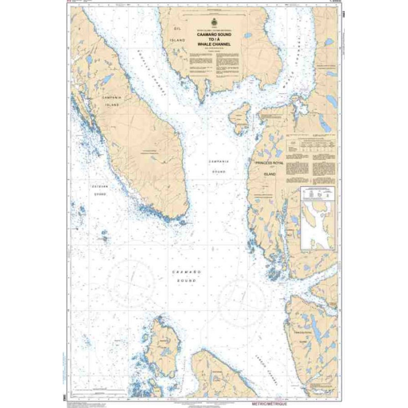 Canadian Hydrographic Service - 3982 - Caamano Sound to/à Whale Channel