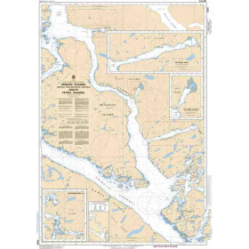 Service Hydrographique du Canada - 3985 - Principe Channel Central Portion/Partie Centrale and/et Petrel Channel