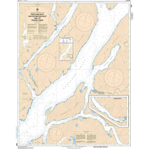 Canadian Hydrographic Service - 3994 - Portland Inlet, Khutzeymateen Inlet and Pearse Canal