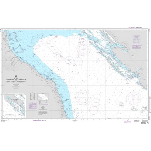 NGA - 54115 - Otok Drvenik Mali to Otok Susak and Porto d'Ascoli to Porto Corsini - Plan: Luka Telascica