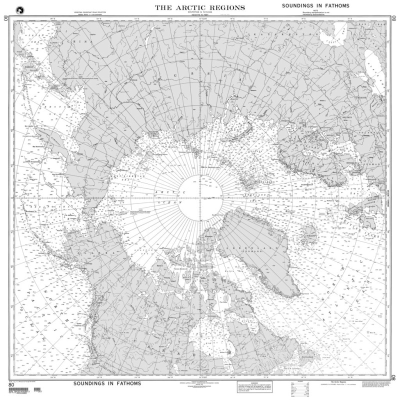 NGA - 80 - The Arctic Regions 1 d'gree 1 centimeter