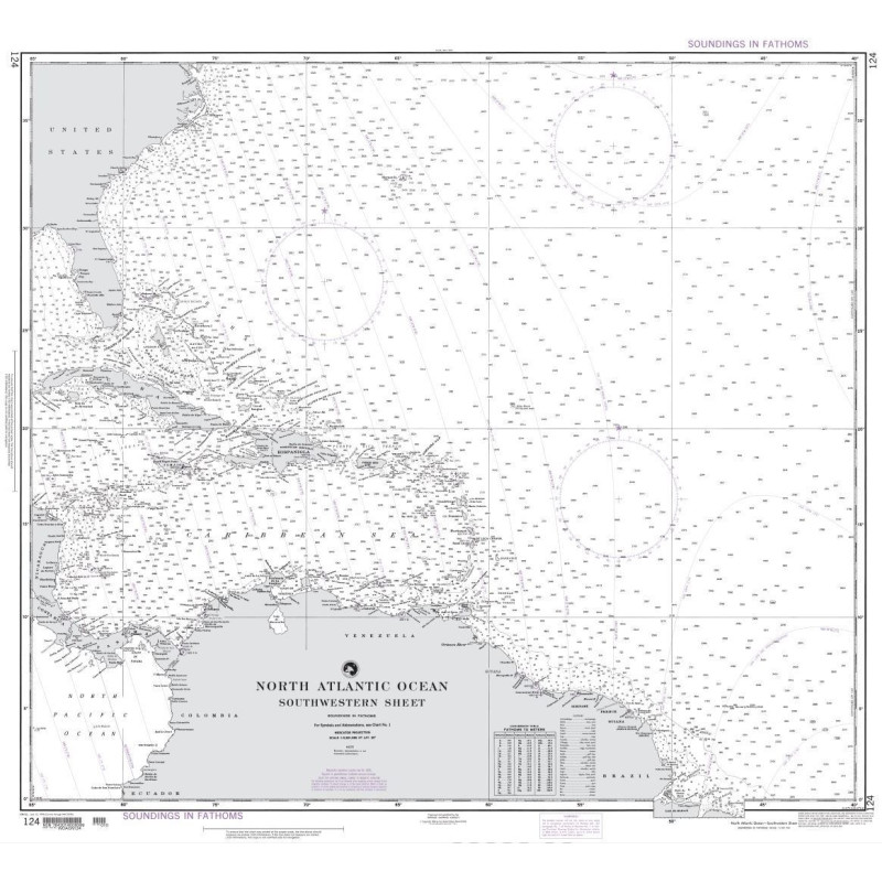 NGA - 124 - North Atlantic Ocean (Southwestern Sheet)