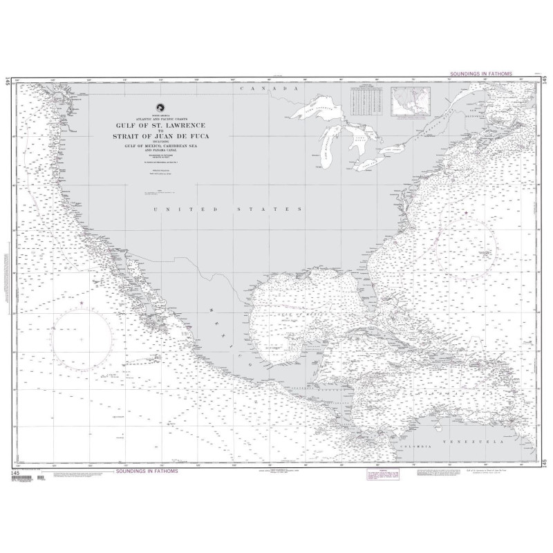 NGA - 145 - Gulf of St. Lawrence to Strait of Juan de Fuca