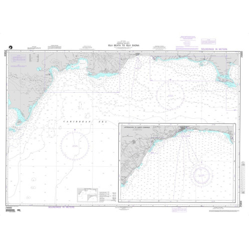 NGA - 25800 - Isla Beata to Isla Saona - Plan:approachees to Santo Domingo NGA - 25800 - Isla Beata to Isla Saona - Plan:approachees to Santo Domingo