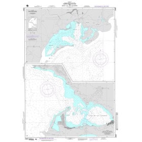 NGA - 25845 - Puerto Viejo de Azua and Bahia de Las Calderas - Plans: A. Puerto Viejo de Azua - B. Bahia de Las Calderas