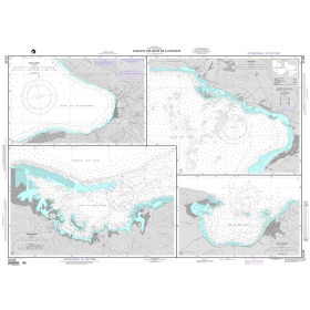 NGA - 26188 - Plans in the Golfe de la Gonave - A. Saint-Marc - B. Lafiteau - C. Miragoane - D. Petit Goave