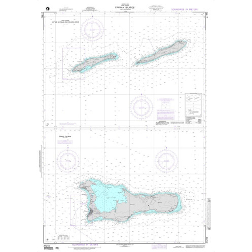 NGA - 27241 - Cayman Islands (West Indies) - Plans: A. Little Cayman and Cayman Brac - B. Grand Cayman