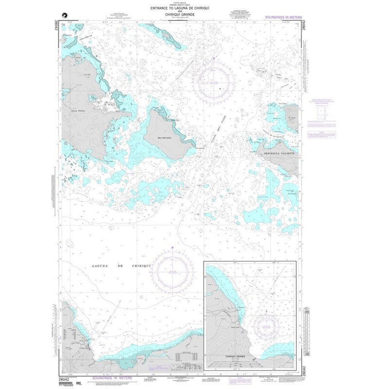 NGA - 28042 - Entrance to Laguna de Chiriqui and Chiriqui Grande - Plan: Chiriqui Grande