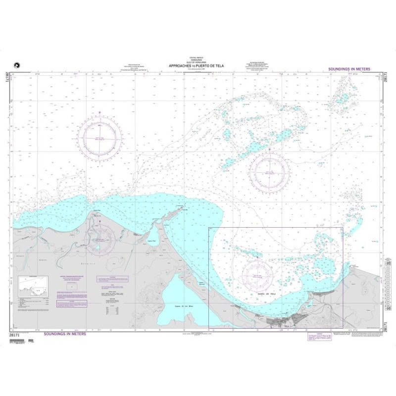 NGA - 28171 - Approachees to Puerto de Tela (Gulf of Honduras)