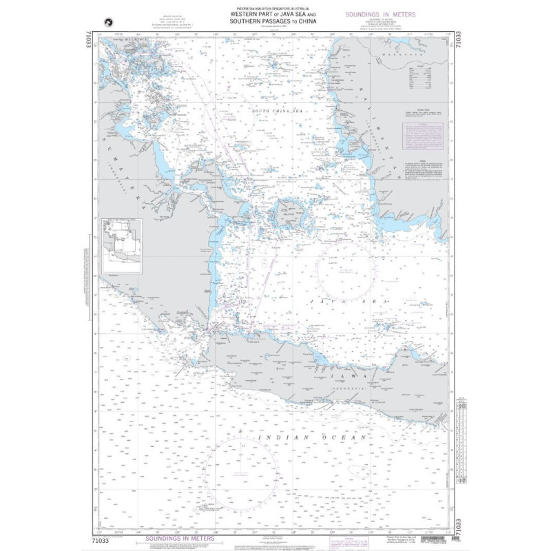 NGA - 71033 - Western Part of Java Sea and Southern Passages to China