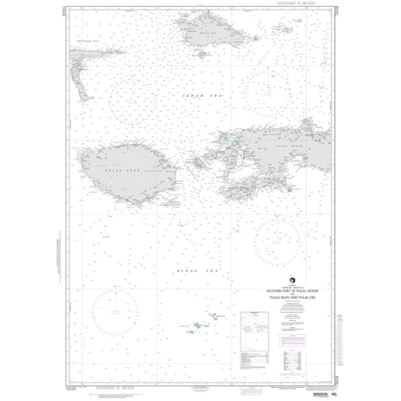 NGA - 73018 - Western Part of Pulau Seram with Pulau Buru and Pulau Obi