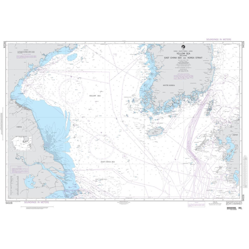 NGA - 94028 - Yellow Sea including the East China Sea and Korea Strait