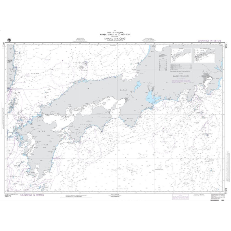 NGA - 97021 - Korea Strait to Tokyo-Wan including Shikoku and Kyushu (LORAN-C)