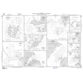 NGA - 29106 - Plans on Antarctic Peninsula & Adjacent Islands - A. Melchoir Islands - B. Cape Legoupil - C. Port Lockroy