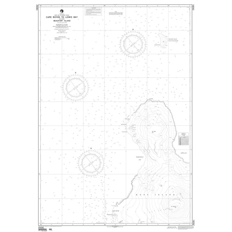 NGA - 29281 - Cape Royds to Lewis Bay including Beaufort Island (Ross Sea-McMurdo Sound)