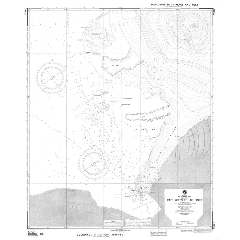 NGA - 29322 - Cape Royds to Hut Point (Ross Island, Ross Sea-McMurdo Sound)