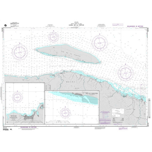 NGA - 26141 - Canal de la Tortue - Plans: A. Port-de-Paix - B. Rade de la Basse Terre