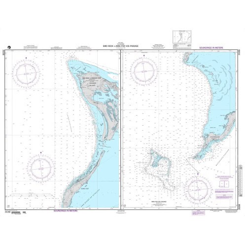 NGA - 26288 - Bird Rock to Mira Por Vos Passage - Panels: A. Bird Rock to Windsor Point - B. Mira Por Vos Passage