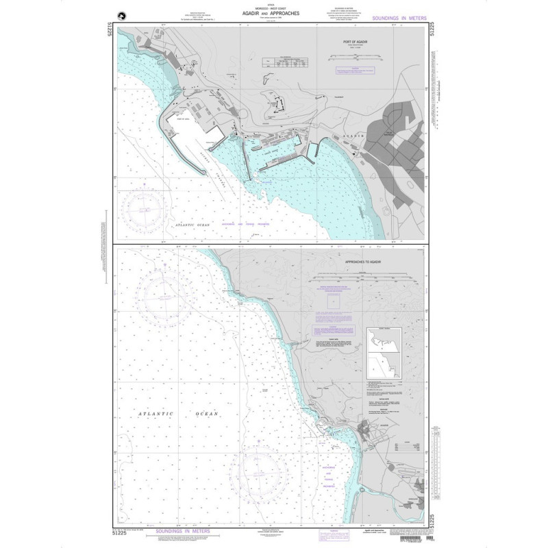 NGA - 51225 - Agadir andapproachees - Plan: Port of Agadir