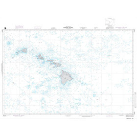 NGA - 19008 - Hawaiian Islands (OMEGA-BATHYMETRIC CHART)