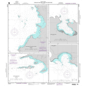 NGA - 21543 - Plans on the West Coast of Costa Rica - A. Bahia Brasilito and Bahia Potrero - B. Bahia Santa Elena - C. Bahia Mur