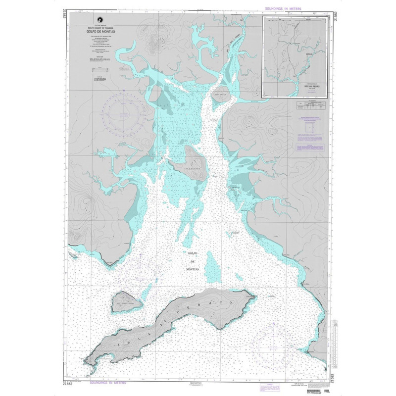 NGA - 21582 - Golfo de Montijo - Continuation of Rio San Pedro