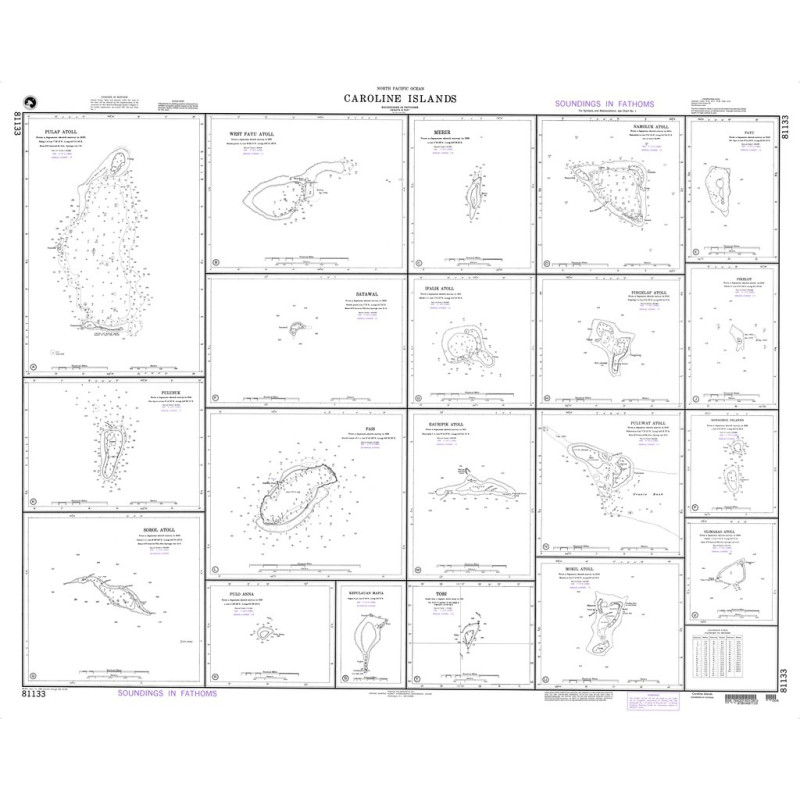 NGA - 81133 - Caroline Islands plans : H. pingelap Atoll
