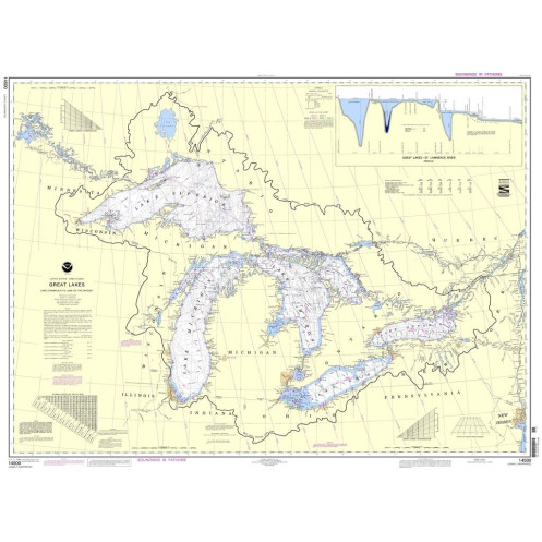 NOAA - 14500 - Great Lakes, Lake Champlain to Lake of the Woods