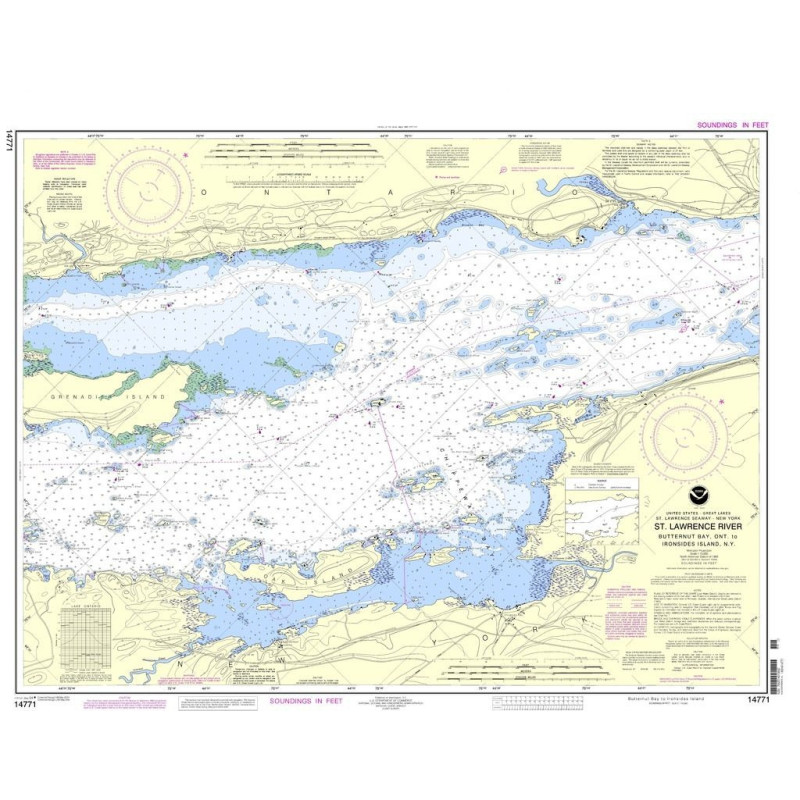 NOAA - 14771 - Butternut Bay, Ont., to Ironsides lsland., N.Y.