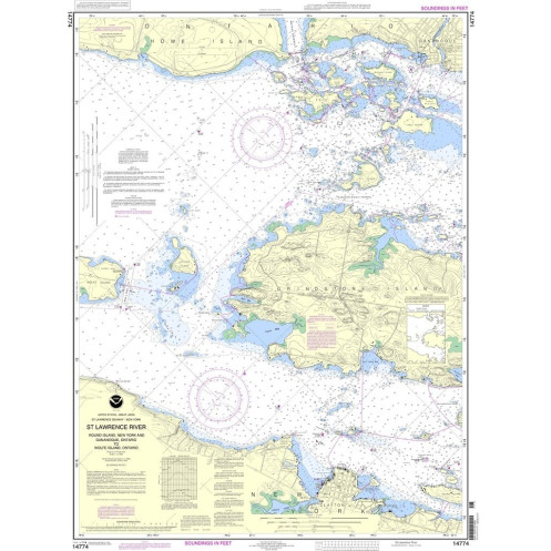 NOAA - 14774 - Round lsland, N.Y., and Gananoque, Ont., to Wolfe l., Ont.