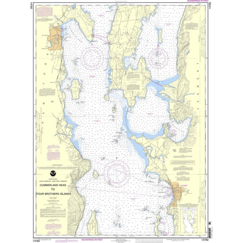 NOAA - 14782 - Cumberland Head to Four Brothers Islands