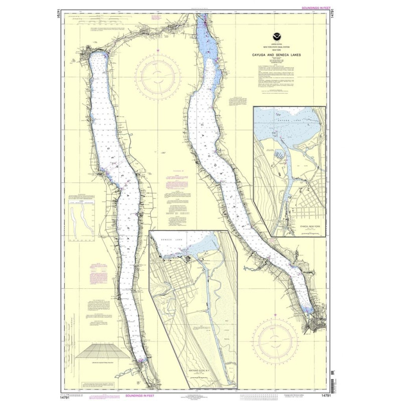 NOAA - 14791 - Cayuga and Seneca Lakes - Watkins Glen - Ithaca
